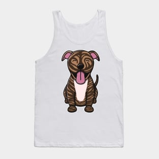 Cute Brindle Pitbull Tank Top